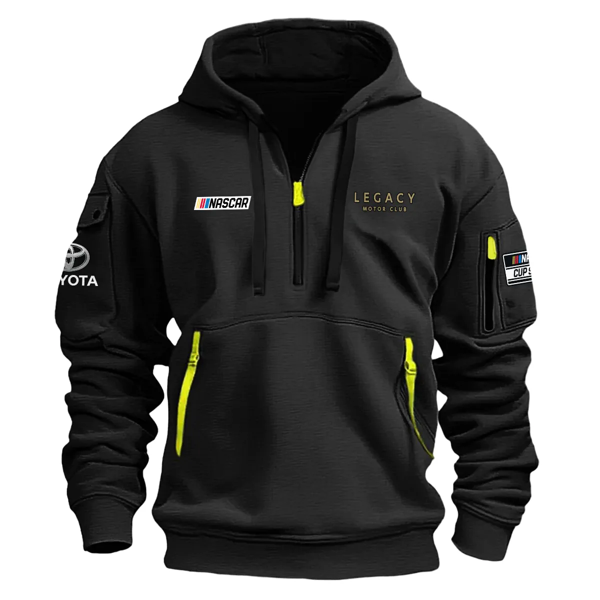 Legacy Motor Club Nascar Cup Series Color Black Quarter Zip Hoodie