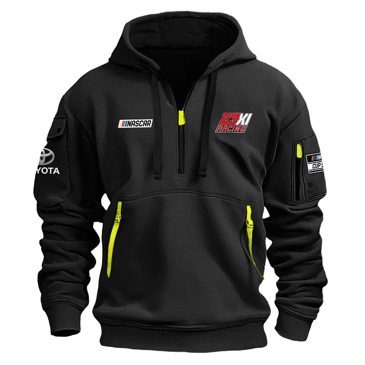 23Xi Racing Nascar Cup Series Color Black Quarter Zip Hoodie