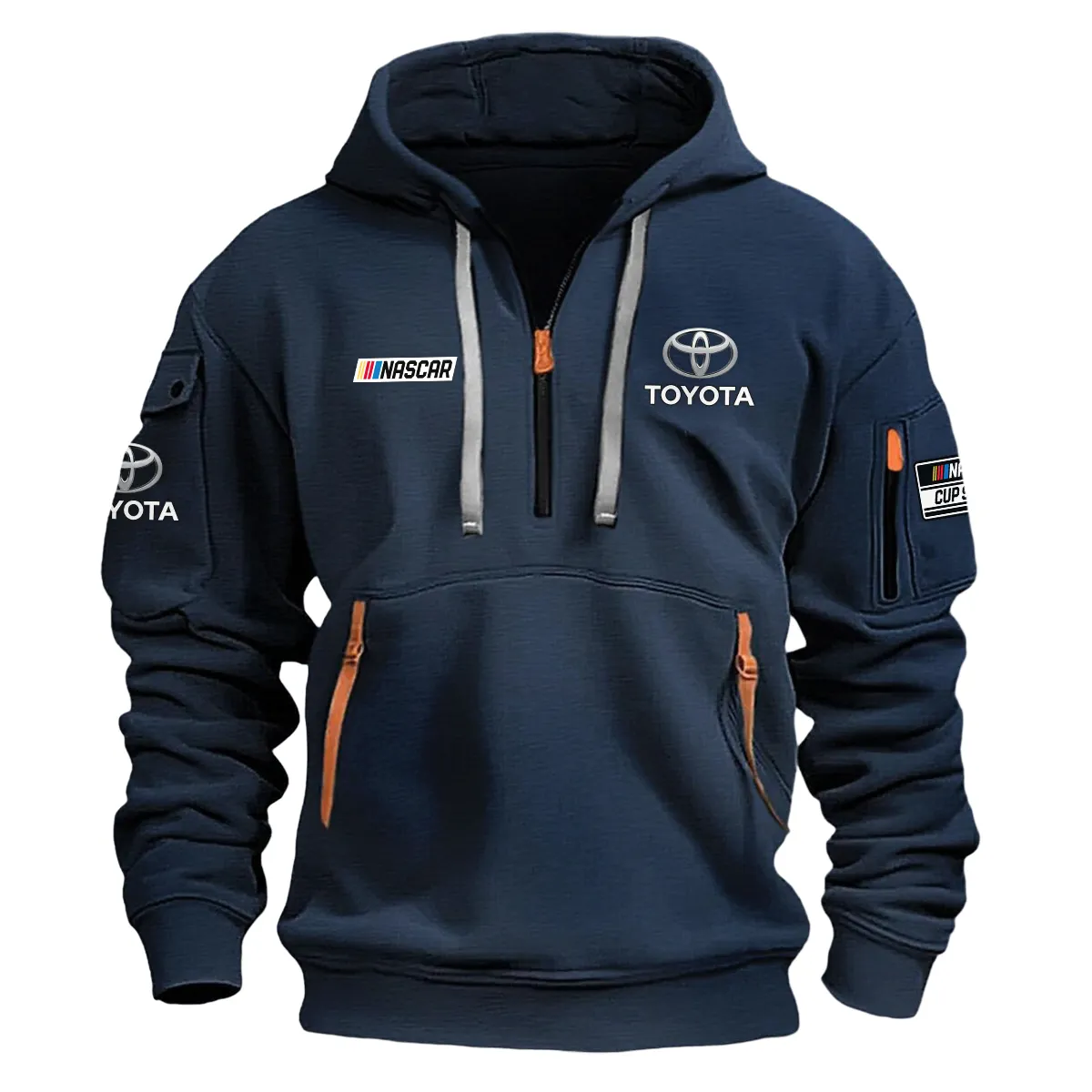 Toyota Nascar Cup Series Color Navy Quarter Zip Hoodie