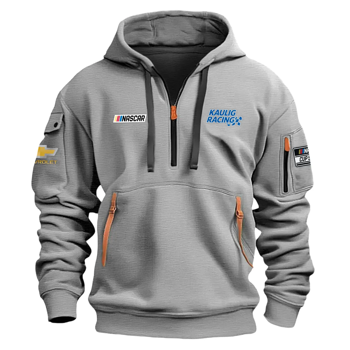 Kaulig Racing Nascar Cup Series Color Gray Quarter Zip Hoodie