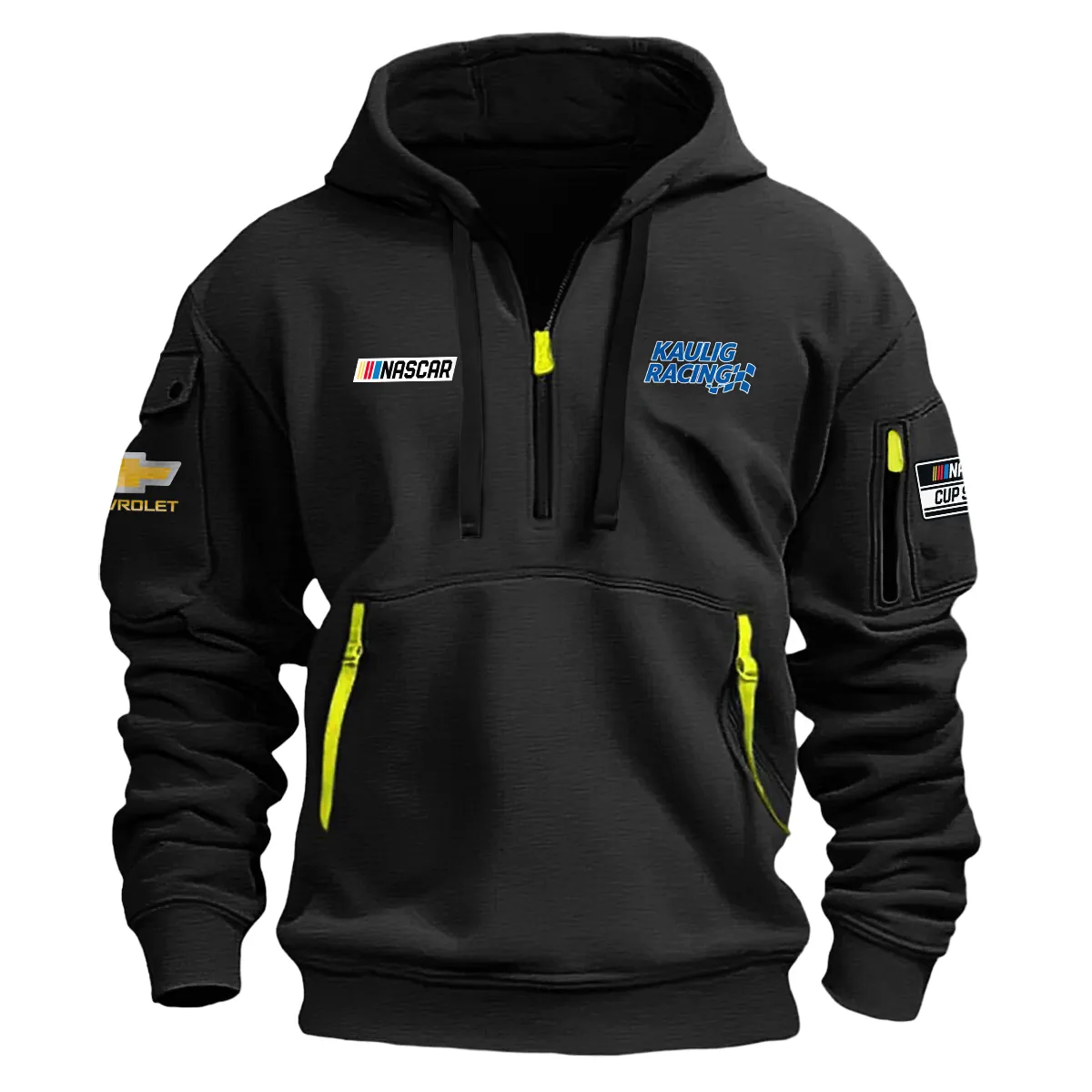 Kaulig Racing Nascar Cup Series Color Black Quarter Zip Hoodie
