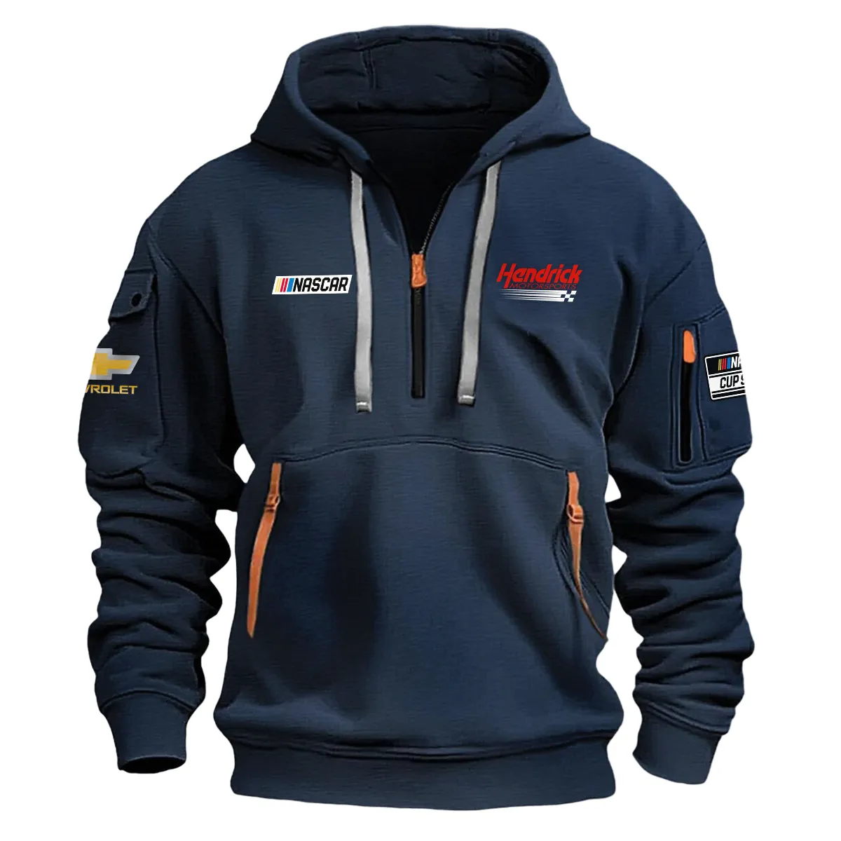 Hendrick Motorsports Nascar Cup Series Color Navy Quarter Zip Hoodie