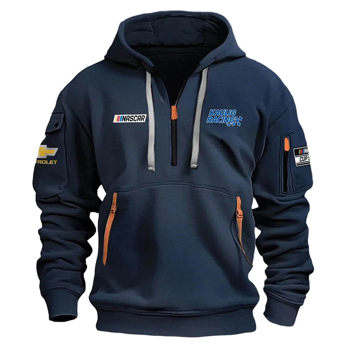 Kaulig Racing Nascar Cup Series Color Navy Quarter Zip Hoodie