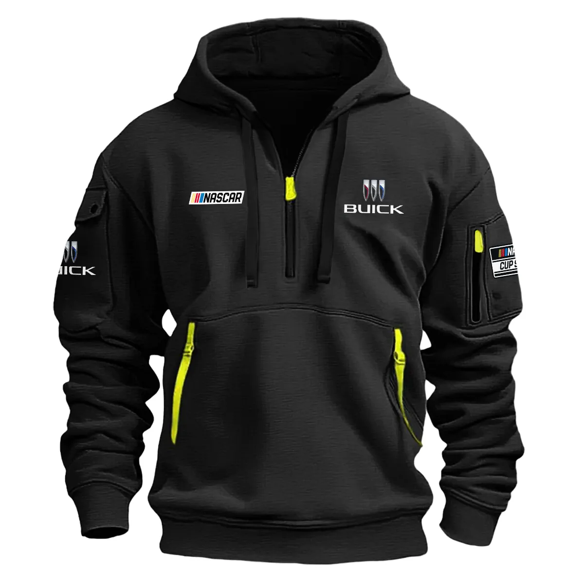 Buick Nascar Cup Series Color Black Quarter Zip Hoodie