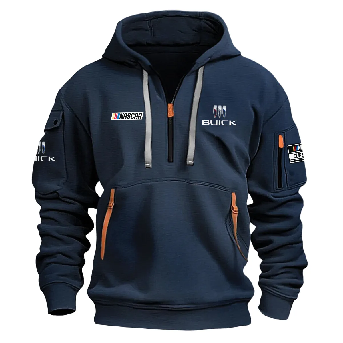 Buick Nascar Cup Series Color Navy Quarter Zip Hoodie