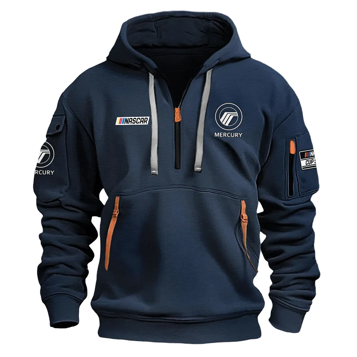 Mercury Nascar Cup Series Color Navy Quarter Zip Hoodie