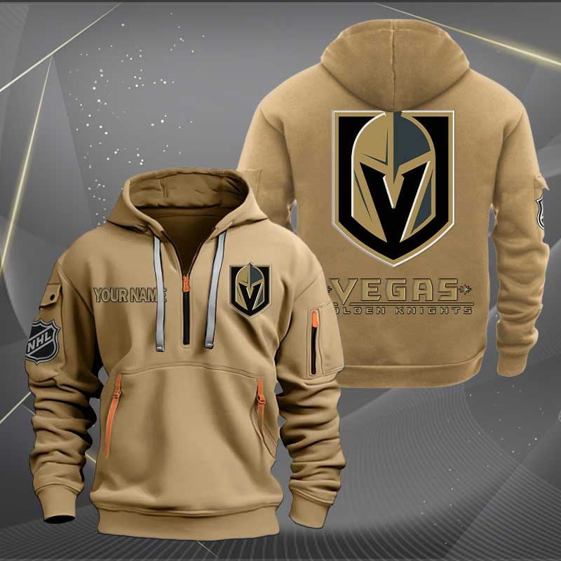 Vegas Golden Knights Nhl Personalized Trending Quarter Zip Hoodie