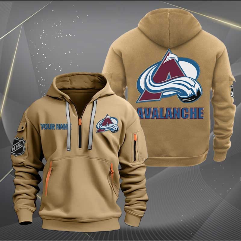 Colorado Avalanche Nhl Personalized Trending Quarter Zip Hoodie