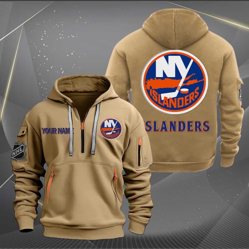 New York Islanders Nhl Personalized Trending Quarter Zip Hoodie