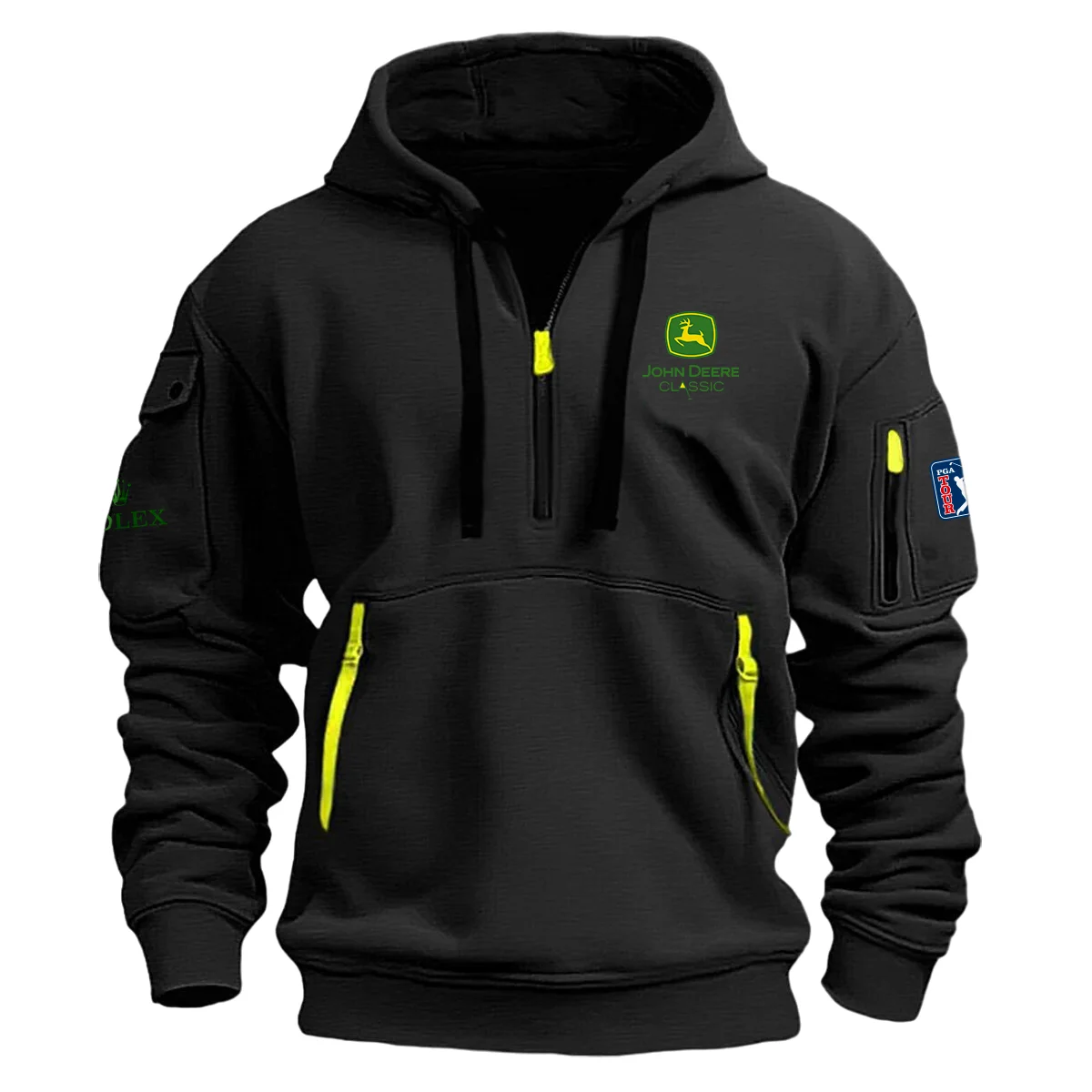Rolex Fashion Hoodie Half Zipper John Deere Classic Gift For Fans For Father Husband