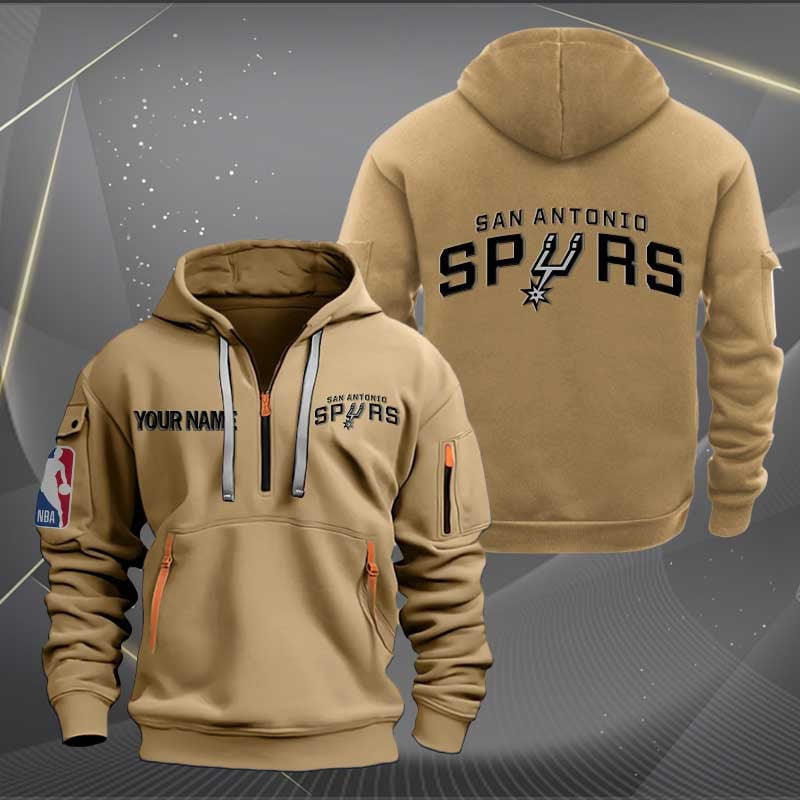 San Antonio Spurs Nba Personalized Trending Quarter Zip Hoodie