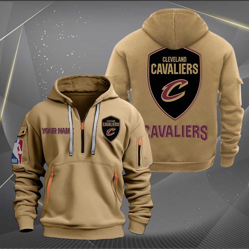 Cleveland Cavaliers Nba Personalized Trending Quarter Zip Hoodie