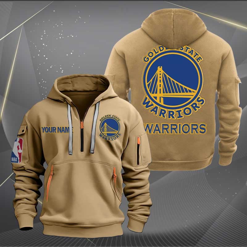 Golden State Warriors Nba Personalized Trending Quarter Zip Hoodie