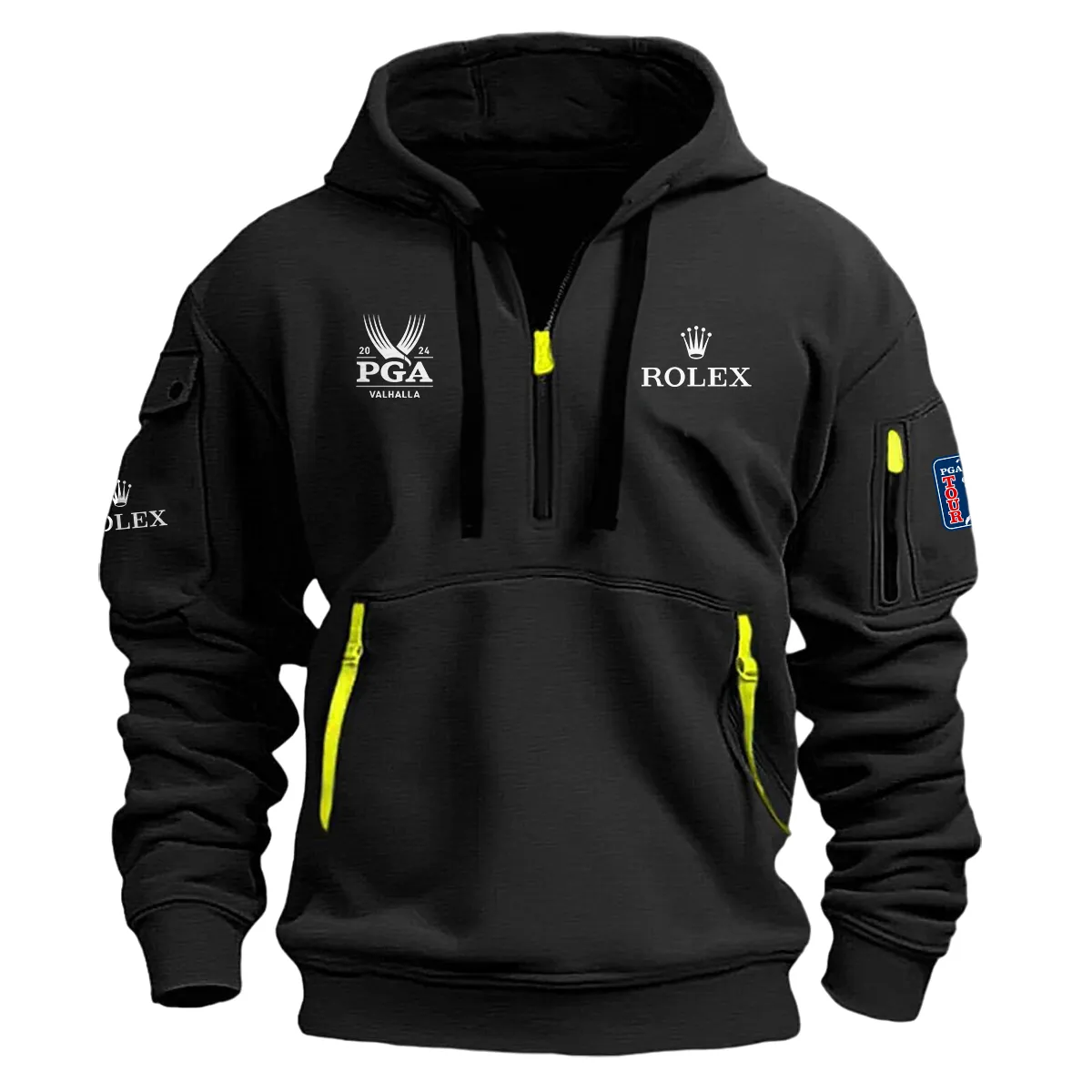 Rolex Fashion Hoodie Half Zipper Pga Championship Valhalla Gift For Fans For Father Husband