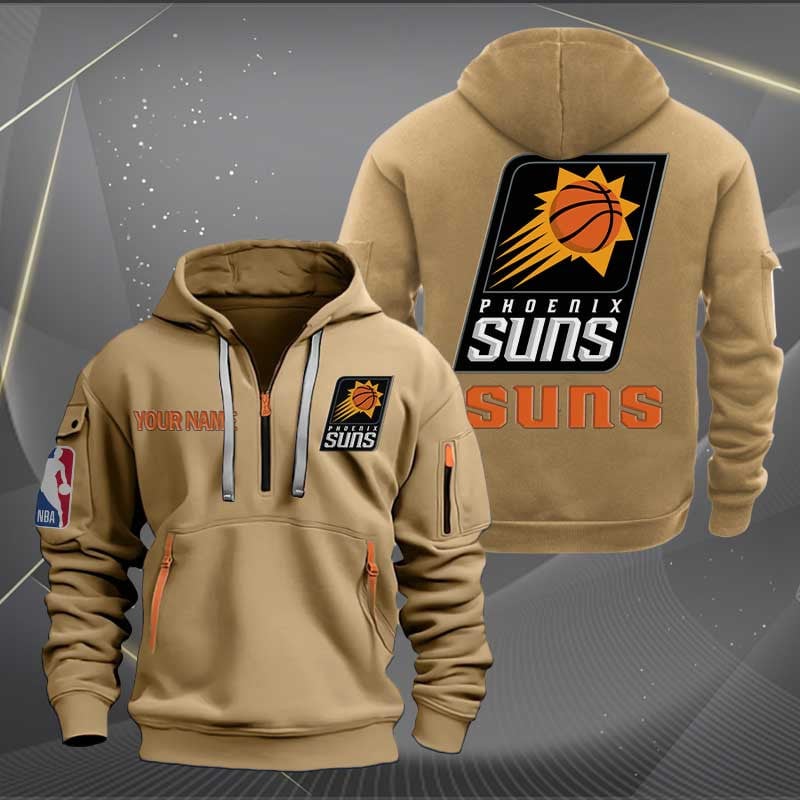 Phoenix Suns Nba Personalized Trending Quarter Zip Hoodie