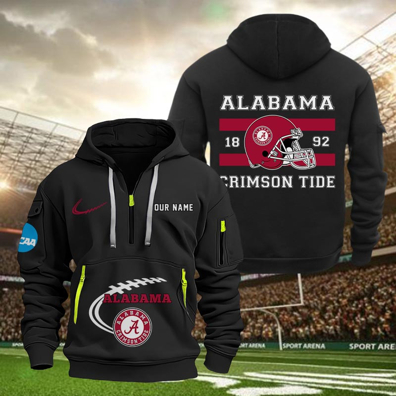 Alabama Crimson Tide Quarter Zip Hoodie