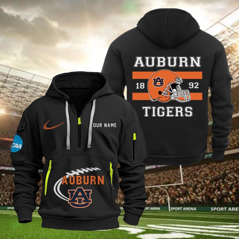 Auburn Tigers Quarter Zip Hoodie