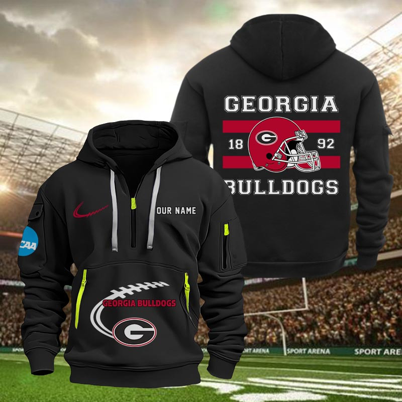 Georgia Bulldogs Quarter Zip Hoodie