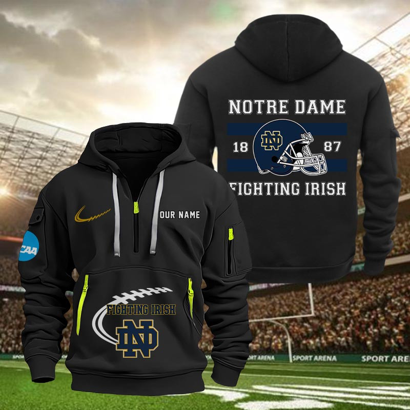 Notre Dame Fighting Irish Quarter Zip Hoodie