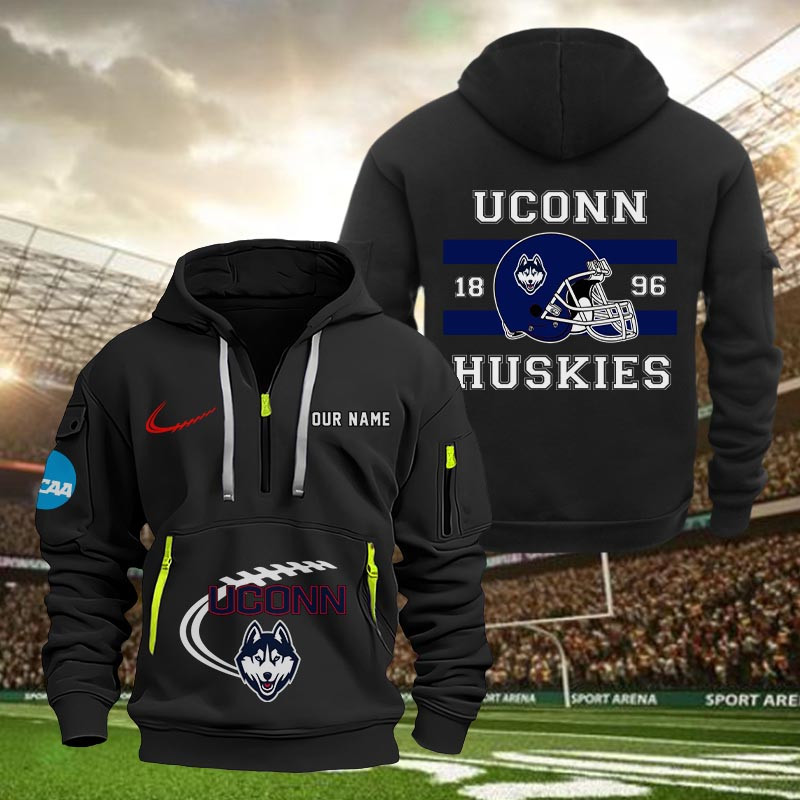 Uconn Huskies Quarter Zip Hoodie