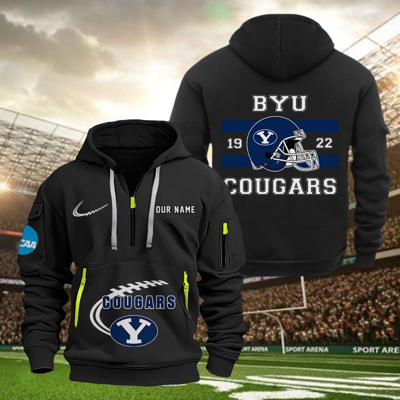 Byu Cougars Quarter Zip Hoodie