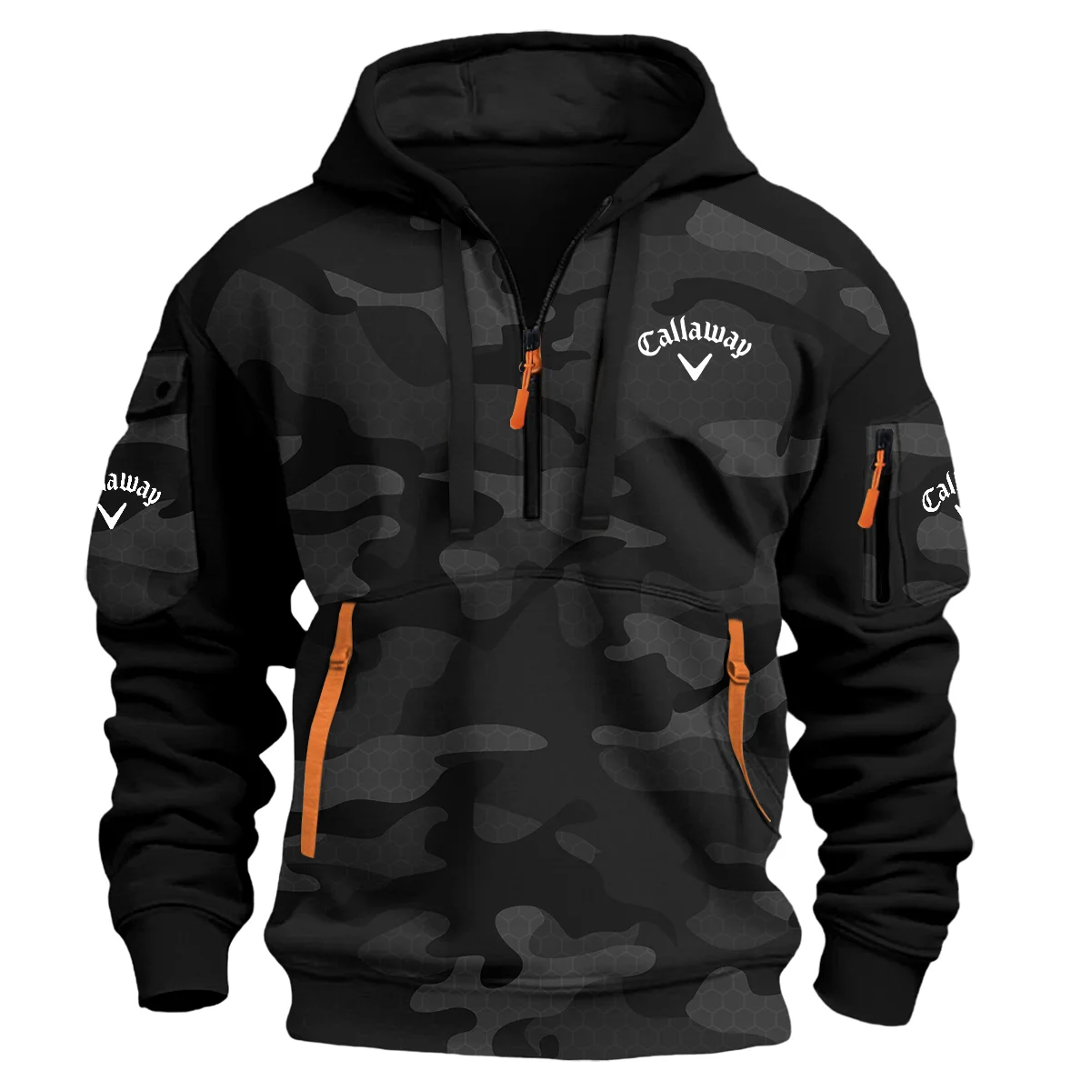 Callaway Exclusive Logo Hoodie Half Zipper Golf Black
