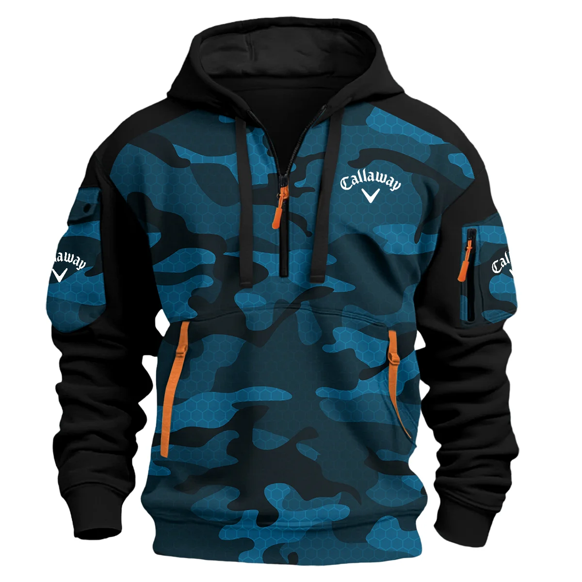 Callaway Exclusive Logo Hoodie Half Zipper Golf Blue