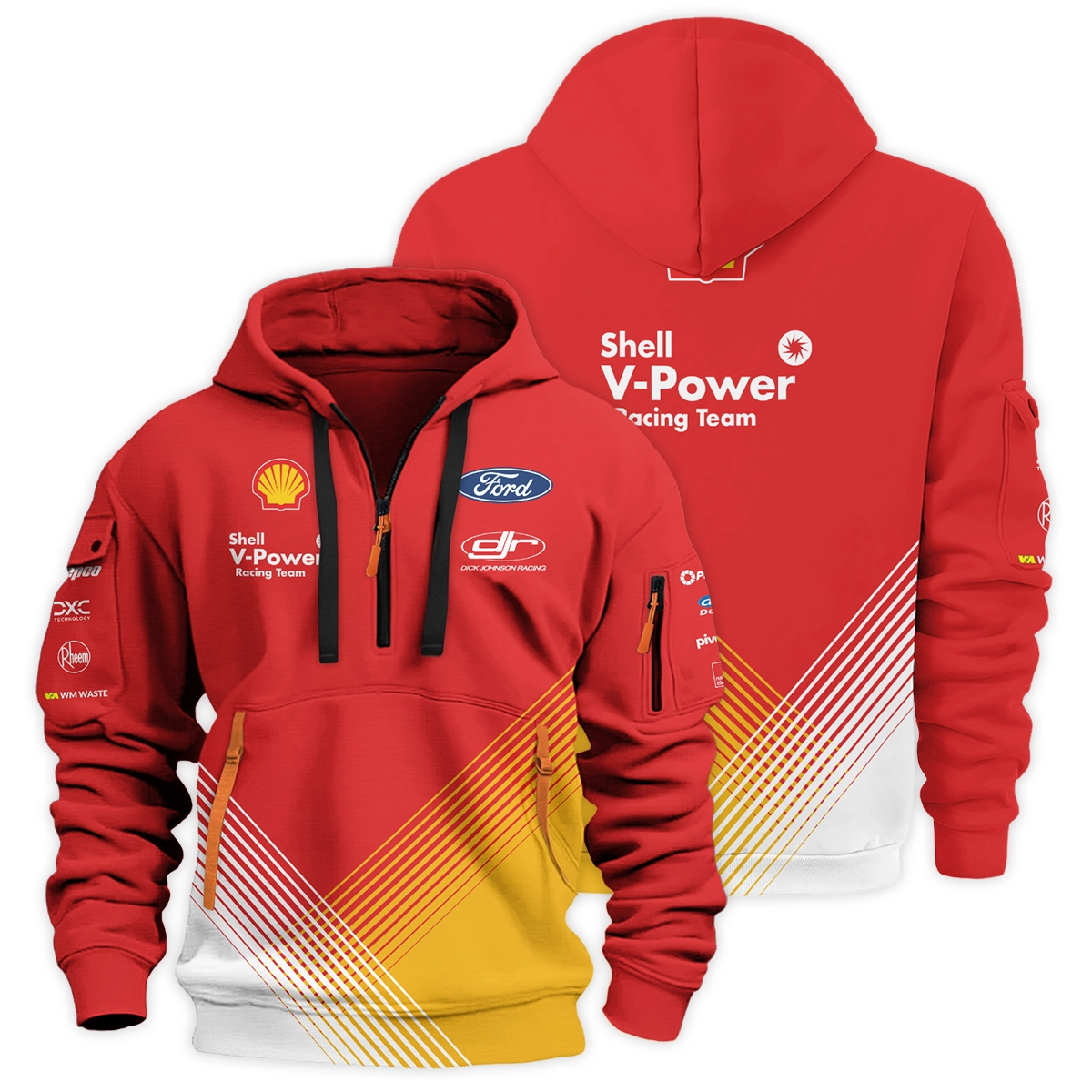 Shell V-Power Racing Team Exclusive Logo Hoodie Half Zipper