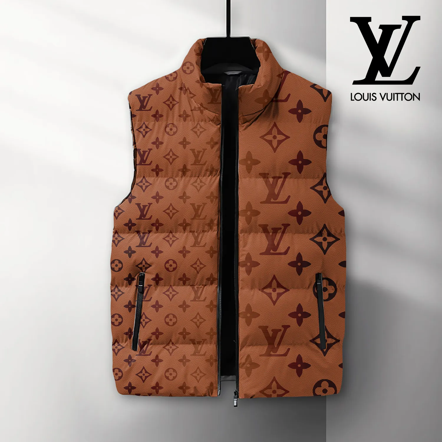 Louis Vuitton Premium Sleeveless Puffer Jacket For Men Women Street Edition