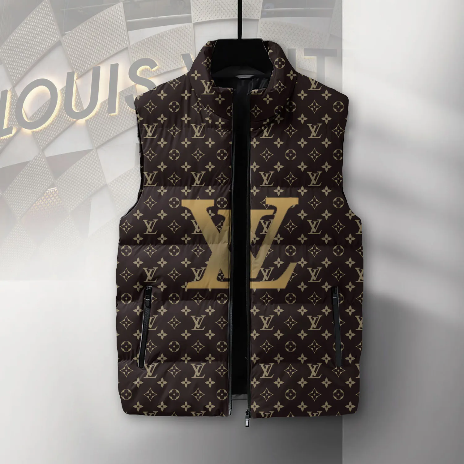 Louis Vuitton Limited Edition Sleeveless Puffer Jacket For Men Women Street Edition