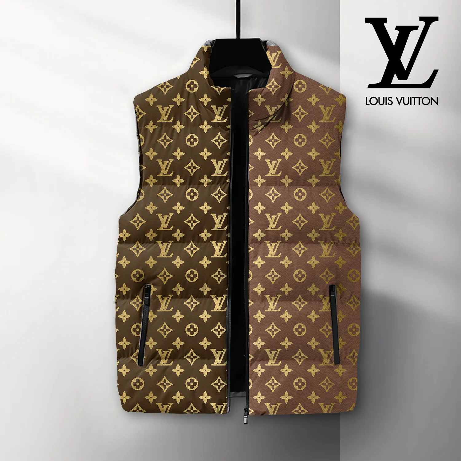Louis Vuitton Premium Sleeveless Puffer Jacket For Men Women Minimalist Design