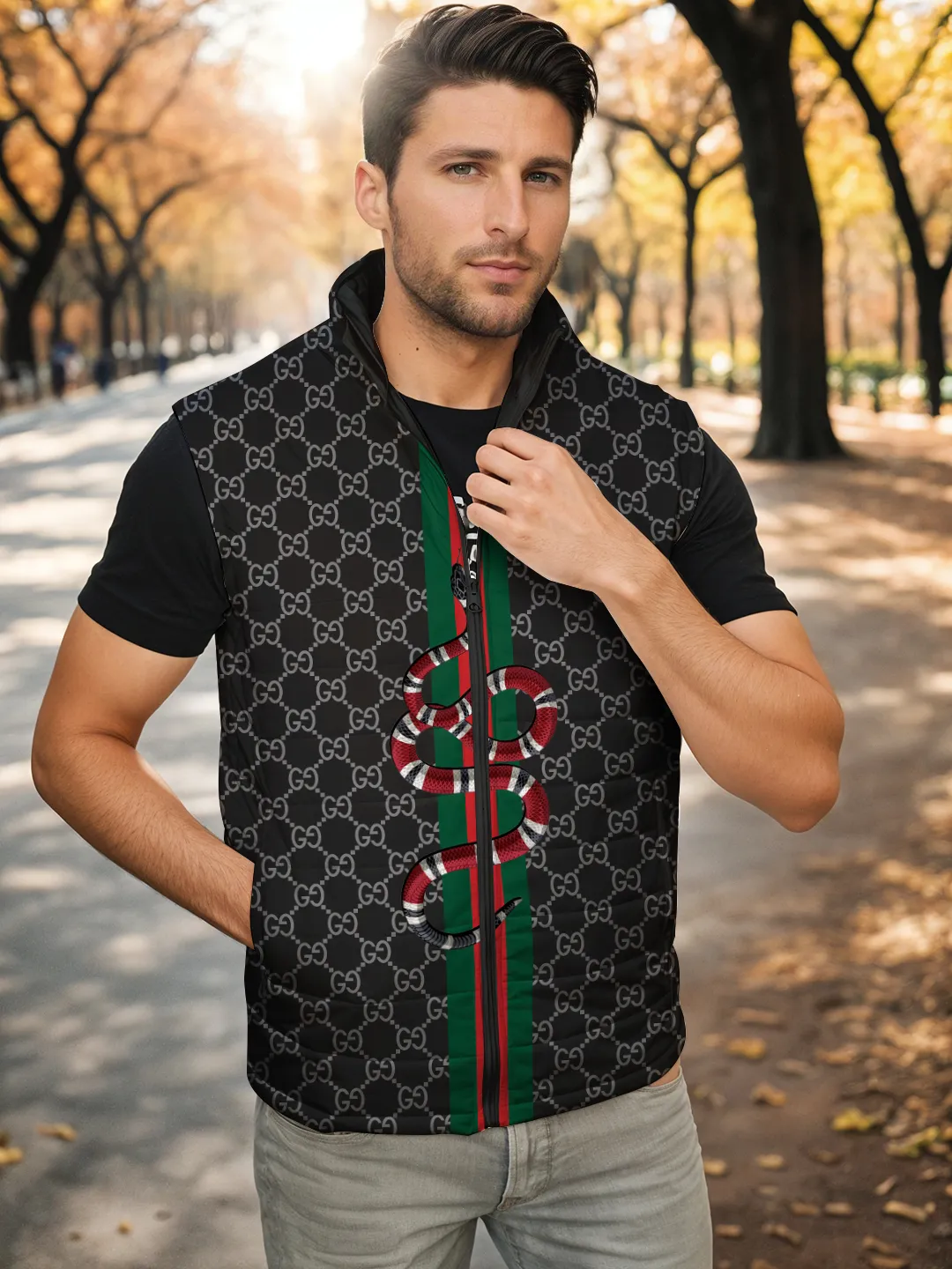 Gucci Premium Sleeveless Puffer Jacket For Men Women