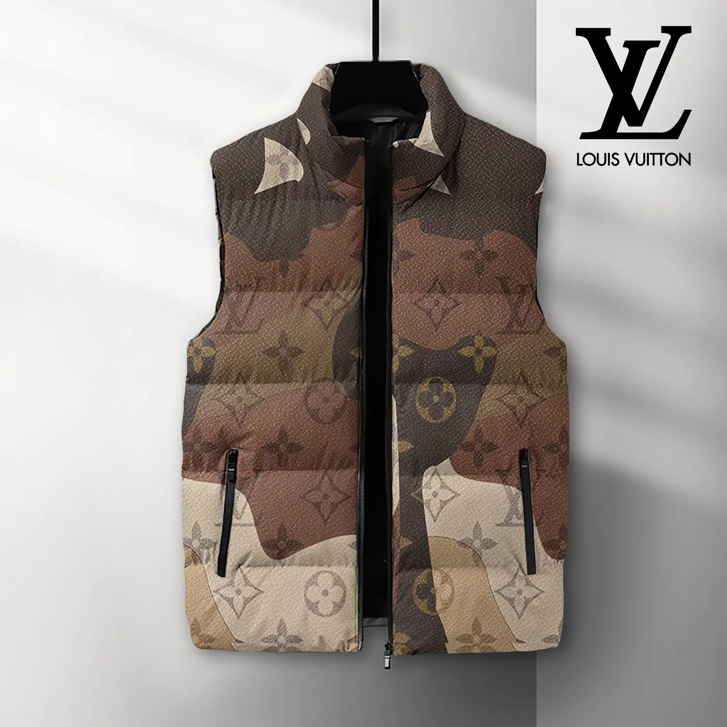 Louis Vuitton Premium Sleeveless Puffer Jacket For Men Women Slim Fit