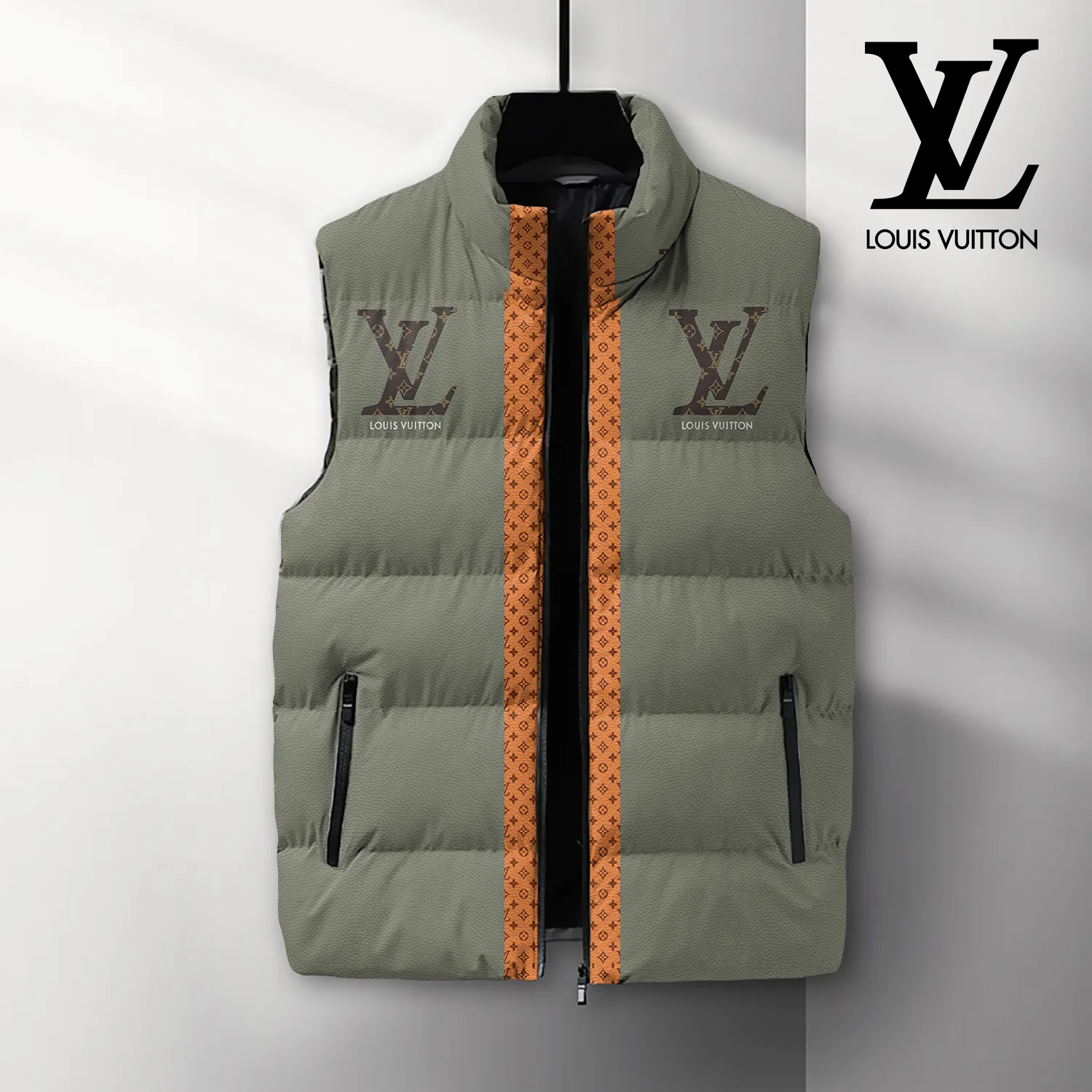 Louis Vuitton Premium Sleeveless Puffer Jacket For Men Women Padded Comfort