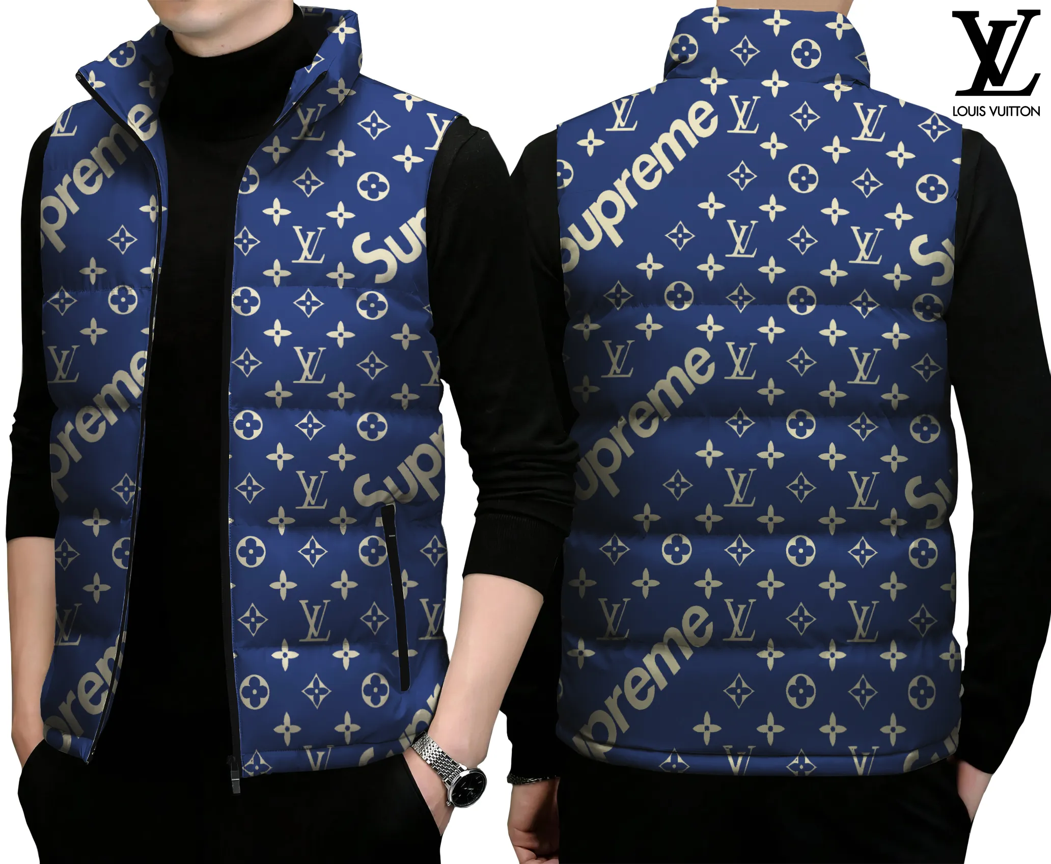 Louis Vuitton Limited Edition Sleeveless Puffer Jacket For Men Women Core Edition