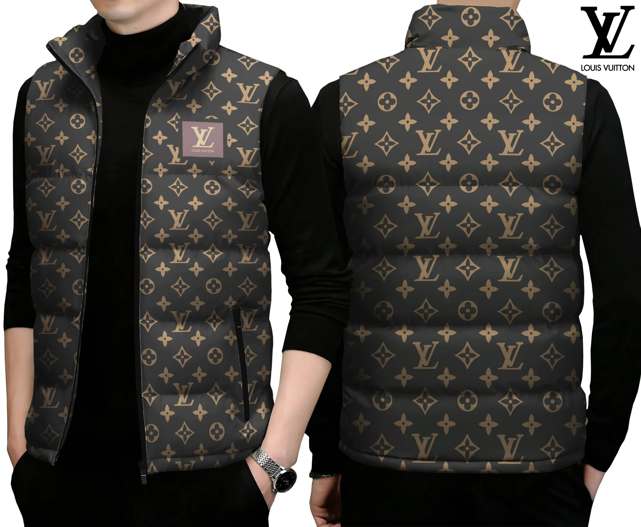 Louis Vuitton Limited Edition Sleeveless Puffer Jacket For Men Women Oversized Fit