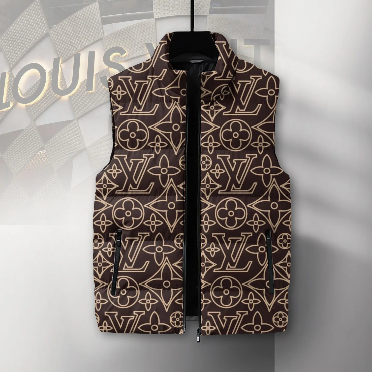 Louis Vuitton Limited Edition Sleeveless Puffer Jacket For Men Women Minimalist Design