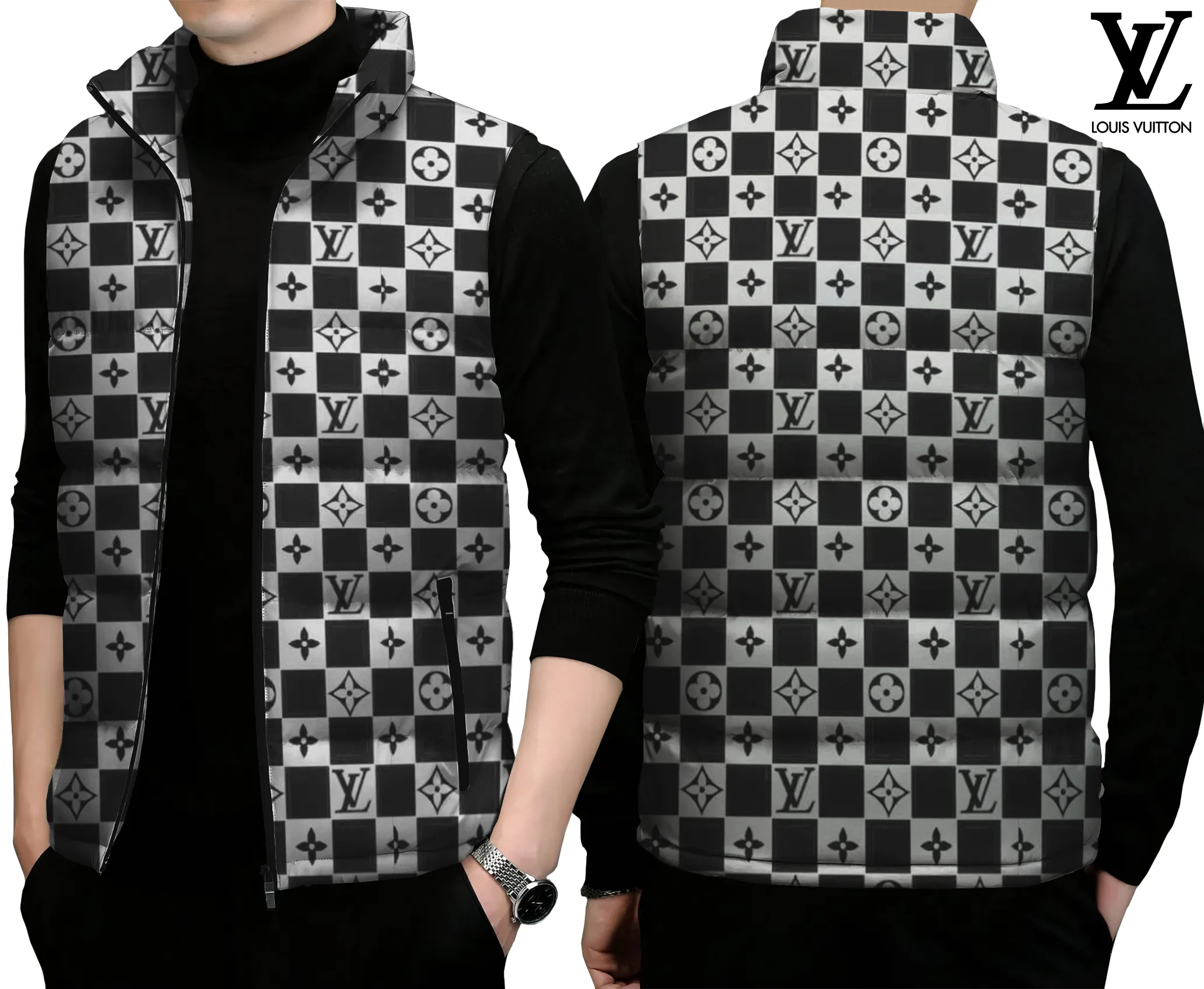 Louis Vuitton Limited Edition Sleeveless Puffer Jacket For Men Women