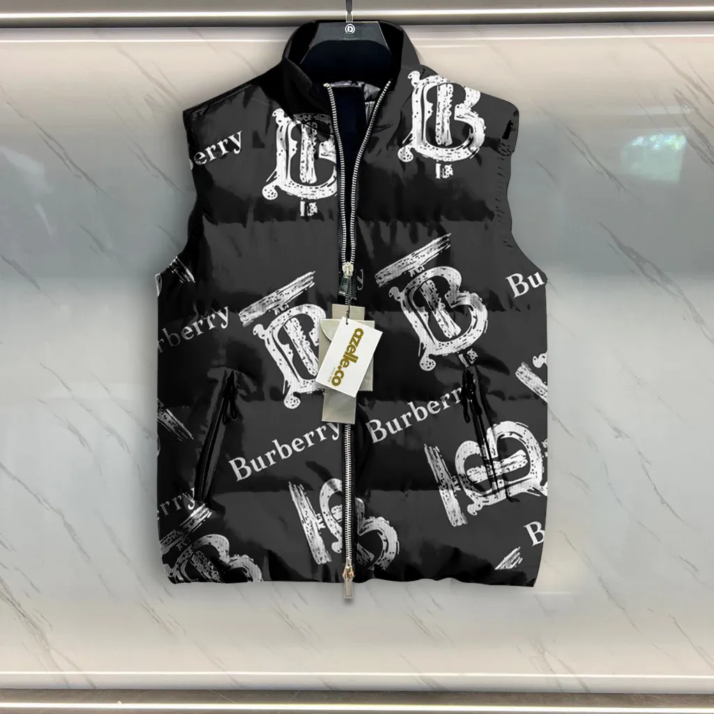 Burberry Limited Edition Sleeveless Puffer Jacket For Men Women Active Series