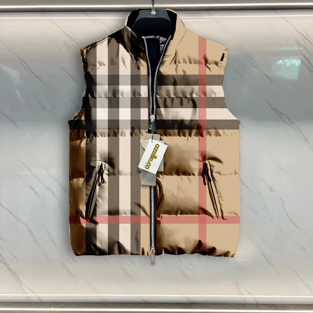 Burberry Limited Edition Sleeveless Puffer Jacket For Men Women Classic Fit