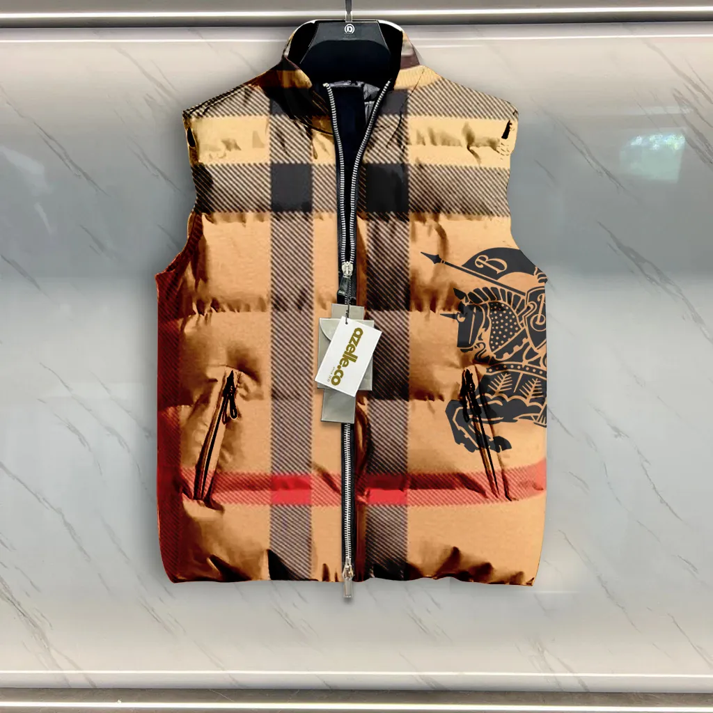 Burberry Limited Edition Sleeveless Puffer Jacket For Men Women V3