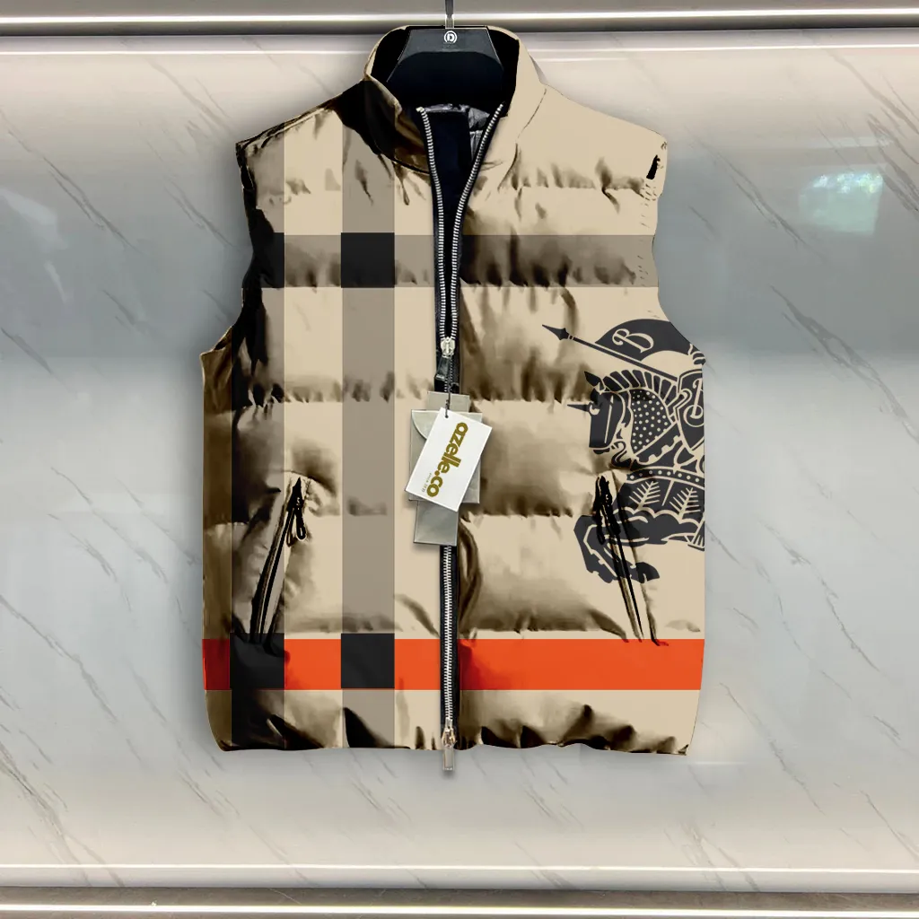 Burberry Limited Edition Sleeveless Puffer Jacket For Men Women Travel Ready