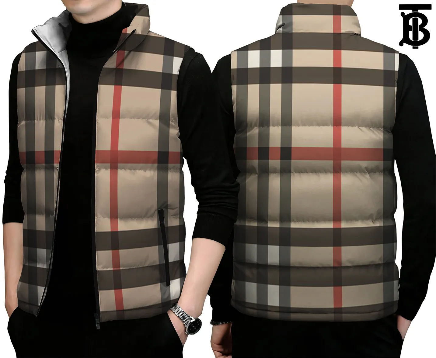 Burberry Premium Sleeveless Puffer Jacket For Men Women Techwear