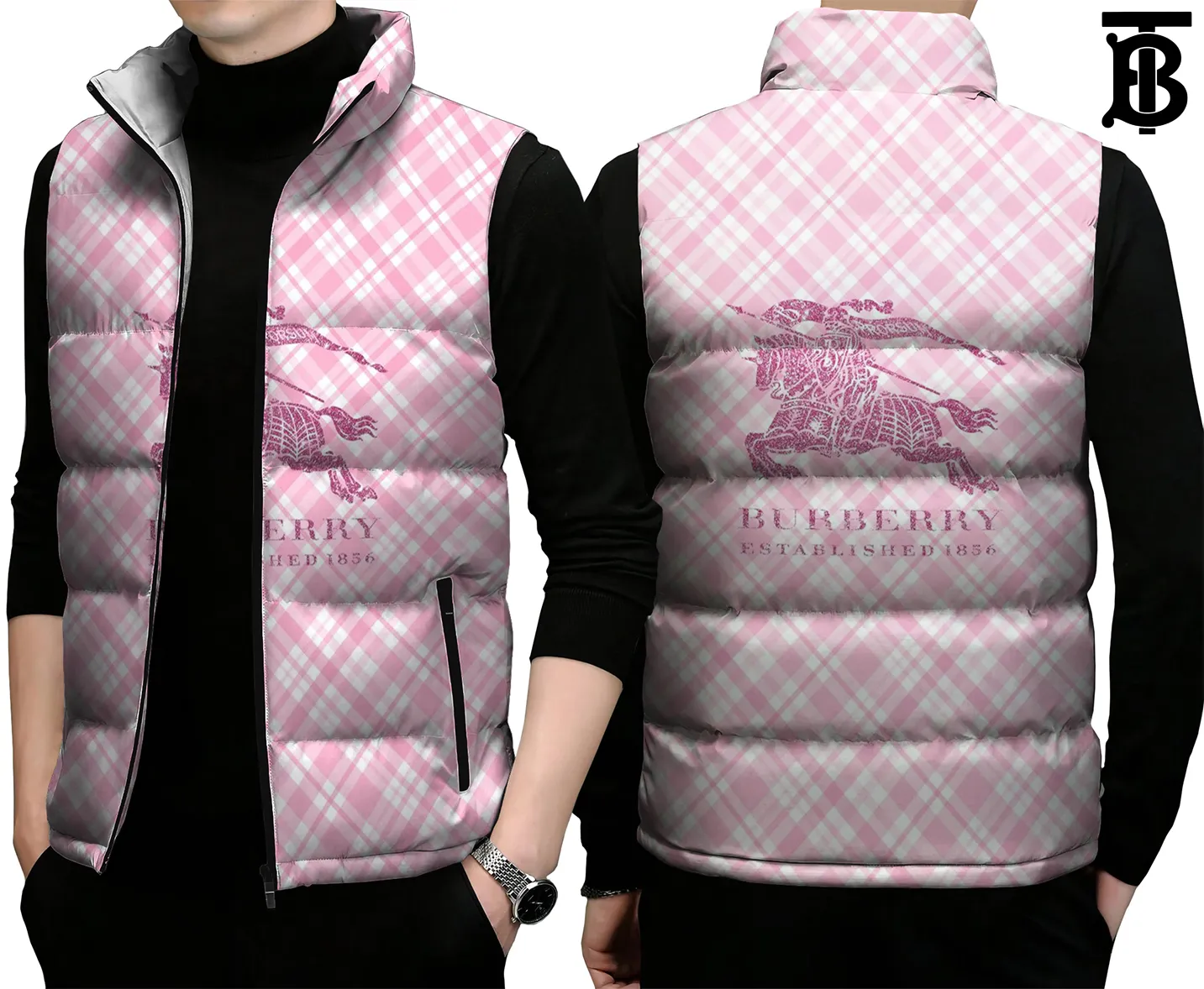 Burberry Premium Sleeveless Puffer Jacket For Men Women