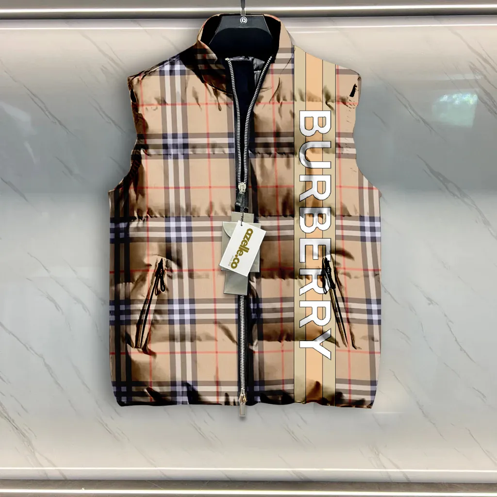 Burberry Limited Edition Sleeveless Puffer Jacket For Men Women V1