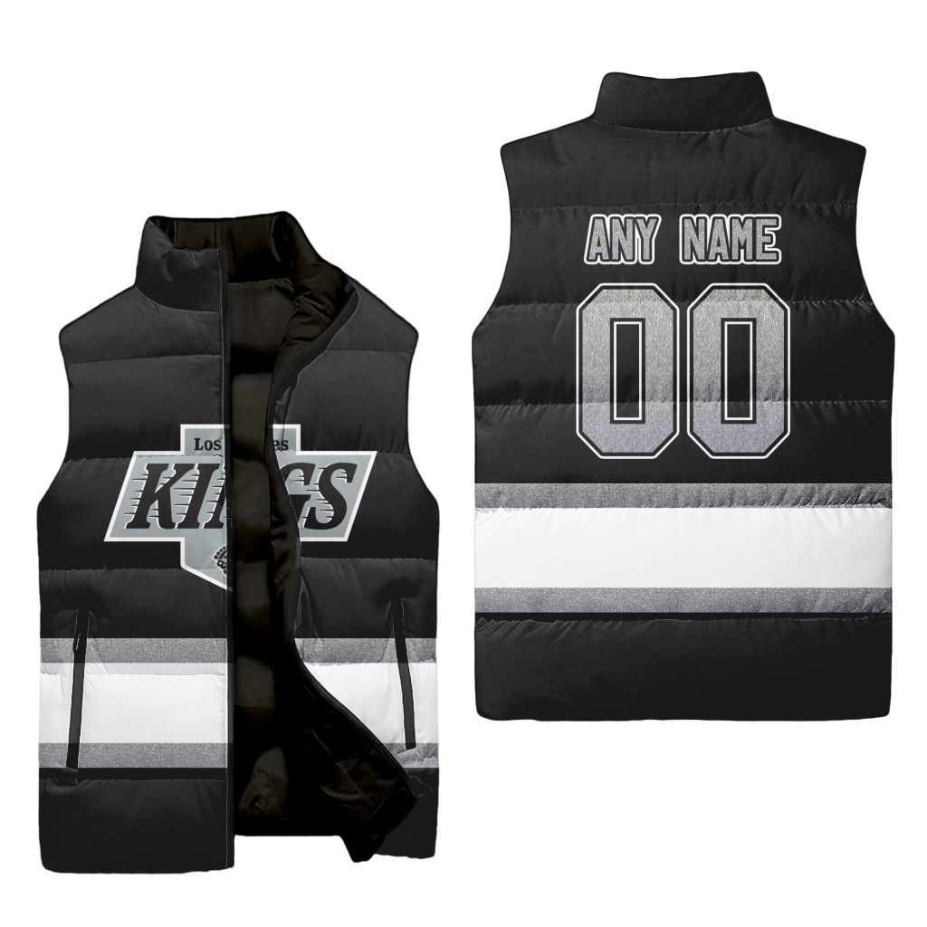 Nhl Los Angeles Kings Personalized Home Sleeveless Puffer Jacket