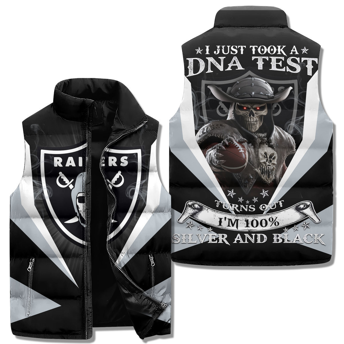 Las Vegas Raiders Premium Sleeveless Puffer Jacket New Collection