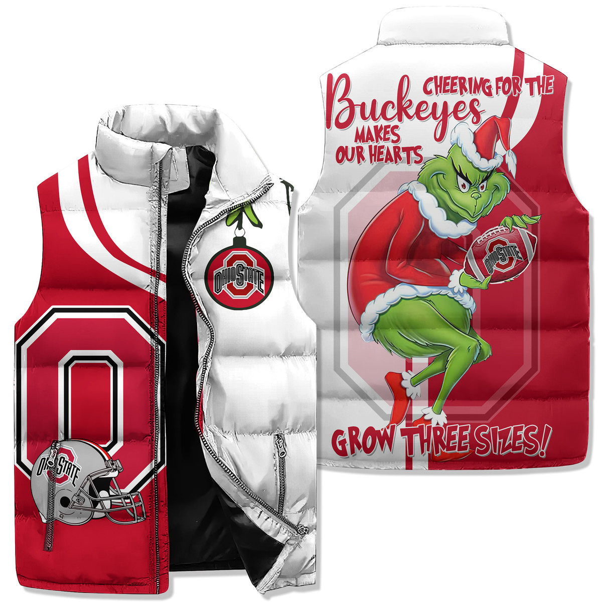 Ohio State Buckeyes Premium Sleeveless Puffer Jacket New Collection
