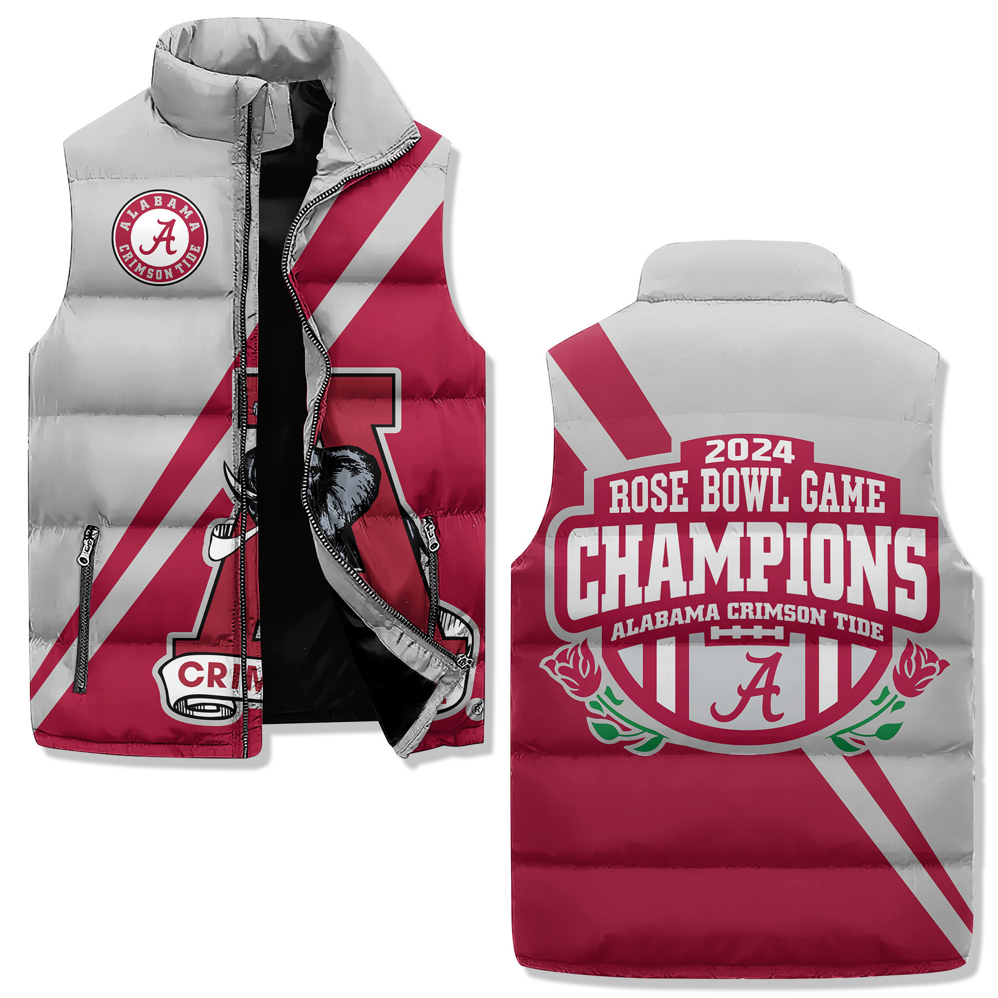 Alabama Crimson Tide Premium Sleeveless Puffer Jacket New Collection Gift For Fans