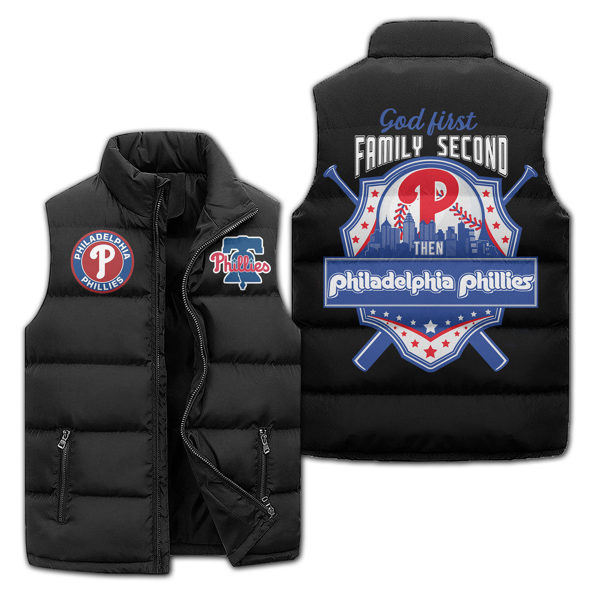 Philadelphia Phillies Premium Sleeveless Puffer Jacket New Collection Gift For Fans